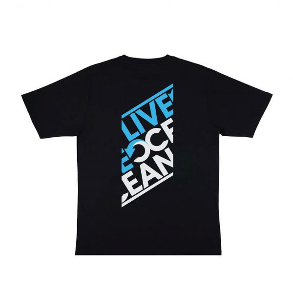 Live Ocean Men's Black Tee - Back